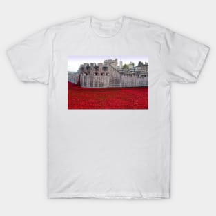 Tower of London Red Poppies T-Shirt